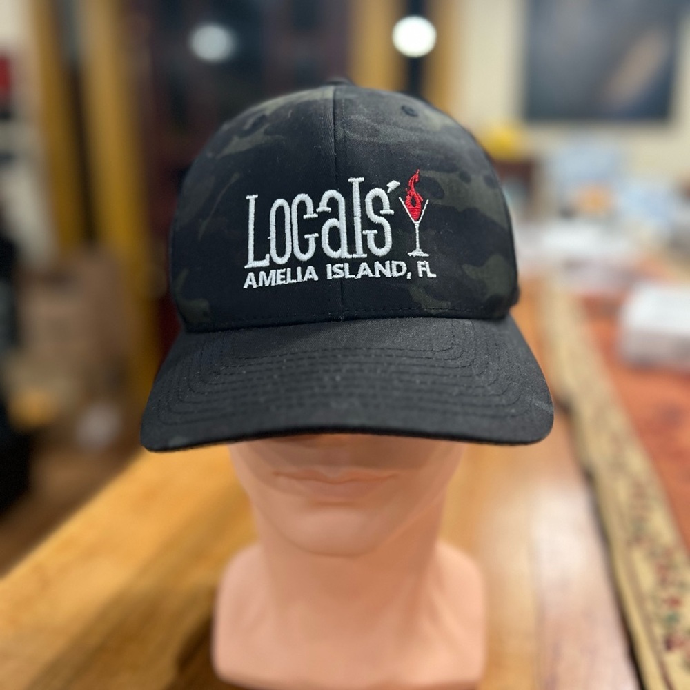 Amelia Island Locals Black Party Hat